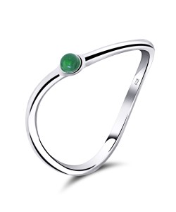 Aventurine Silver Rings NSR-2477-AVE